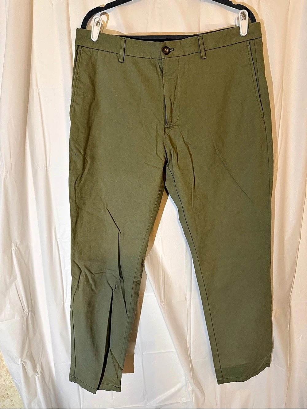 Old Navy Slim Built-In Flex Chino Pants Green Waist 36x30